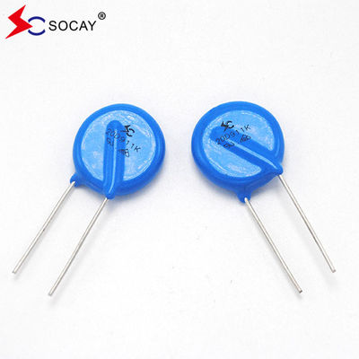 Φ20mm Varistor di ossido metallico 20D101K / 20D101KJ Ampia tensione di funzionamento V1mA 18V - 1800V