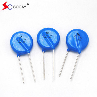 Φ20mm Varistor di ossido metallico 20D101K / 20D101KJ Ampia tensione di funzionamento V1mA 18V - 1800V