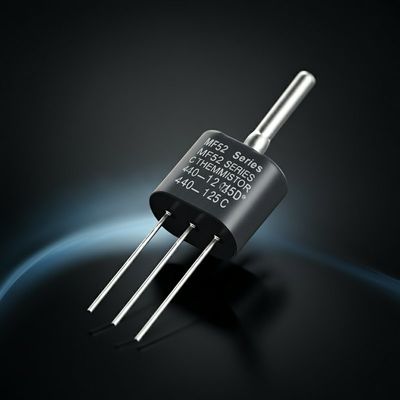 Termistor NTC della serie MF52 con conformità RoHS e temperatura di funzionamento da -40 a 125°C